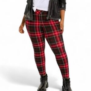 TORRID Plaid‎ Tummy Smoothing Pixie Pant NWT Size 0R